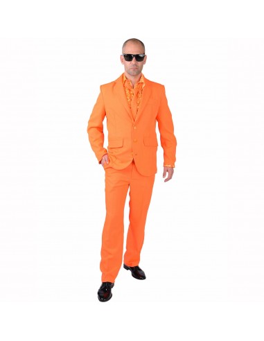 Costume 3 pièces luxe adulte - Orange la colonne vertébrale