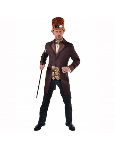 Déguisement adulte luxe Steampunk Victorien homme brillant des détails fins