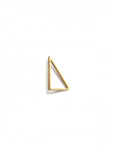 Triangle Form 20, 18K Yellow Gold Earring de pas cher