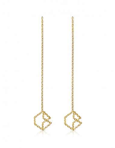 Chain 04S, 18K Yellow Gold Earrings le concept de la Pate a emporter 