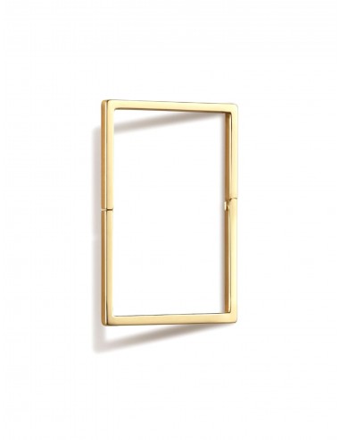 Square Form 20, 18K Yellow Gold Earring de technologie