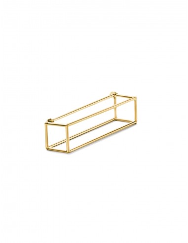 Rectangle 30, Yellow Gold Earring Faites des économies