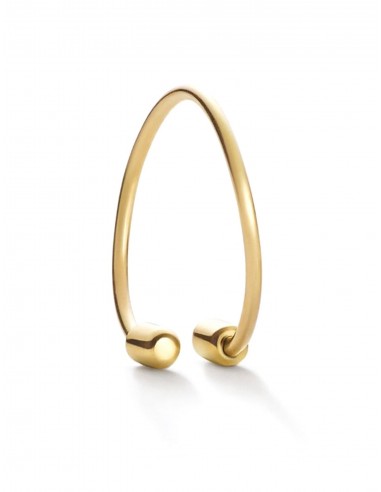 Twist 01, Yellow Gold Earring pas cher 