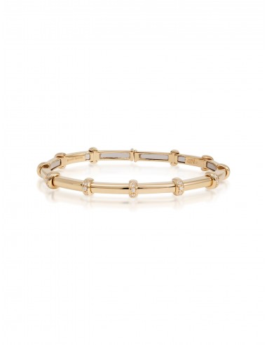 Carly, 18K Yellow Gold + Diamond Bracelet Paris Déstockage Promo