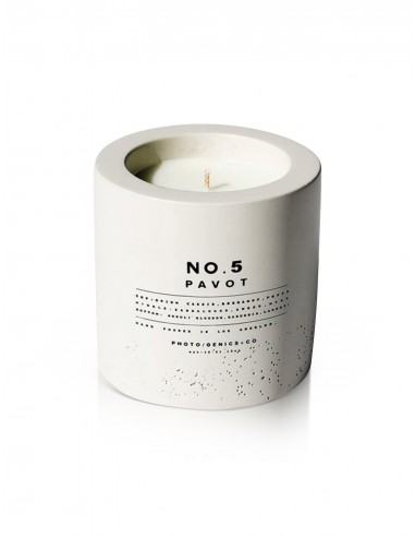 No.5 Pavot Concrete Candle pas cheres