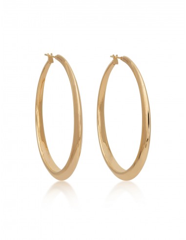 Oval Hoop, 18K Yellow Gold Earrings prix pour 