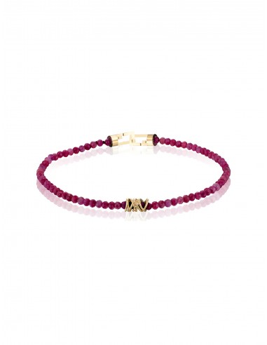 Drizzle, 14K Yellow Gold + Micro Ruby Bracelet la livraison gratuite