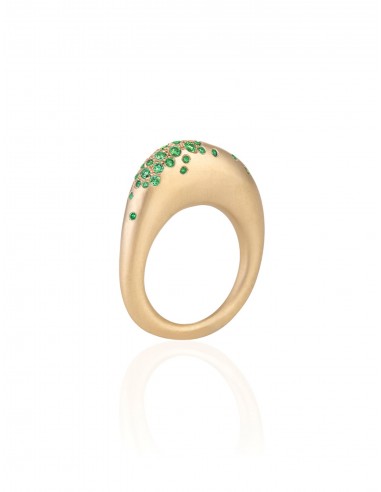 Urban, 18K Yellow Gold + Tsavorites Ring des créatures d'habitude