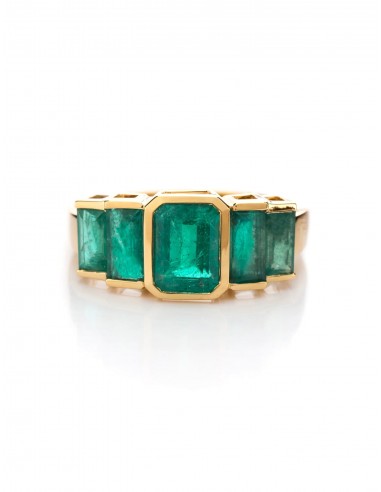 Echo, 18K Yellow Gold + Emerald Ring 2023