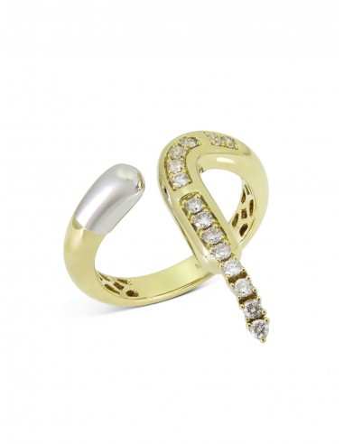 Drip Tube, 14K Yellow Gold + Diamond Ring Comparez plus de prix