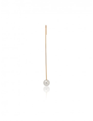 Pearl Drop Needle, 14K Yellow Gold + Freshwater Pearl Earring l'achat 