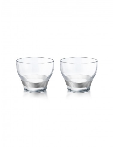 Henning Koppel Sterling Silver Crystal Tumbler, Set of 2 Les magasins à Paris