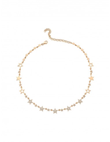 Sirius Star, 14K Rose Gold + Diamond Choker store