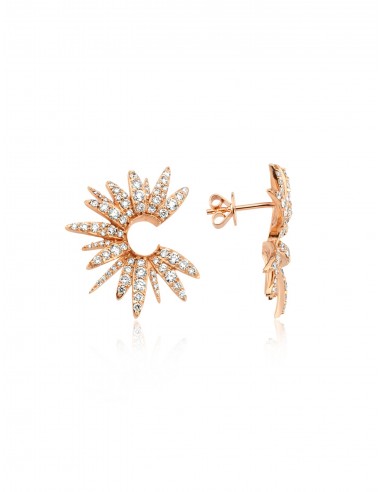 Hera Circle, 14K Rose Gold + Diamond Earrings l'évolution des habitudes 