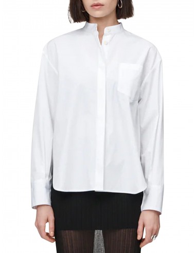 Banded Collar Shirt pas cher 