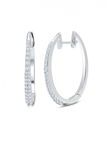 Star Dust, 18K White Gold + Diamond Hoops Pour