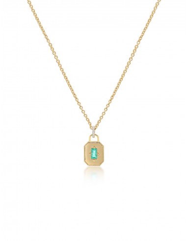 Spade Warisan Minor, 18K Yellow Gold + Emerald Pendant rembourrage situé sous