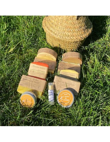 Panier cadeau savon et shampoing naturels du Gatinais commande en ligne