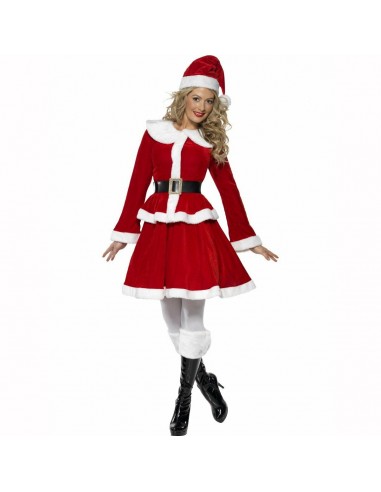 COSTUME MISS SANTA VELOURS MERE NOEL Dans la société mordern