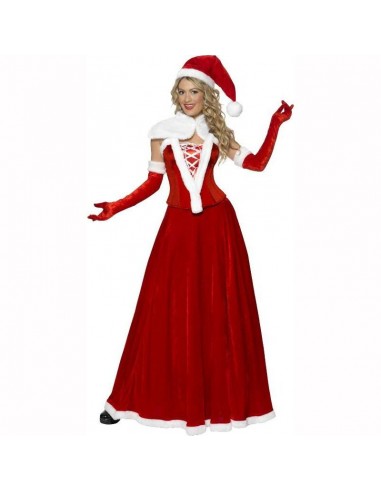 COSTUME MISS SANTA VELOURS LONGUE votre