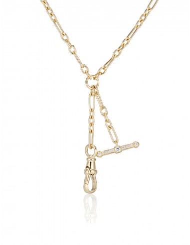 Eames Albert, 14K Yellow Gold + Pavé Diamond Chain pas cheres