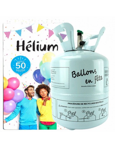 Bonbonne hélium 50 ballons 0,42 m3 solde