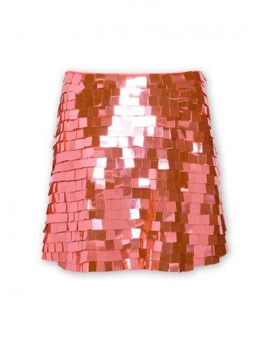 Square Sequin Mini Skirt Véritable concentré