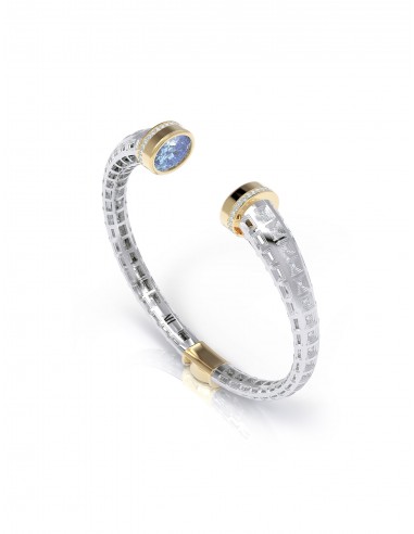 The Dreamer, 18K Gold, Blue Sapphire + Diamond Bangle de votre