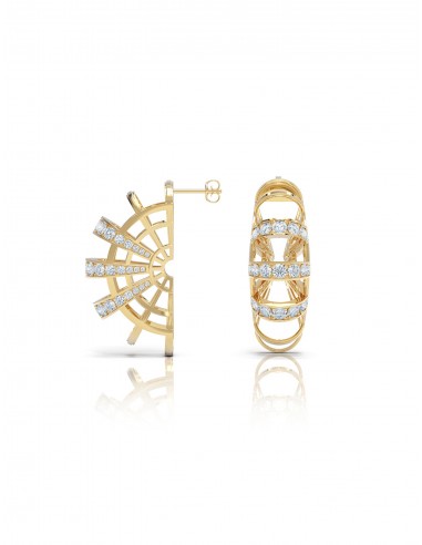 The Solis, 18K Gold + Diamond Earrings Pour