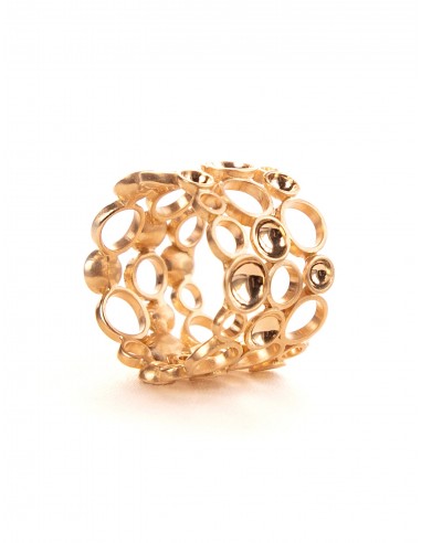 Jali Celestial Full, 18K Yellow Gold Ring, Wide france