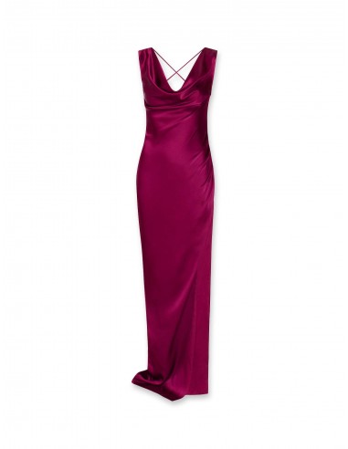 Satin Cowl Neck Gown 2024