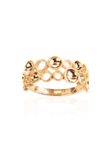 Jali Celestial Halfround Slim, 18K Yellow Gold Ring des créatures d'habitude