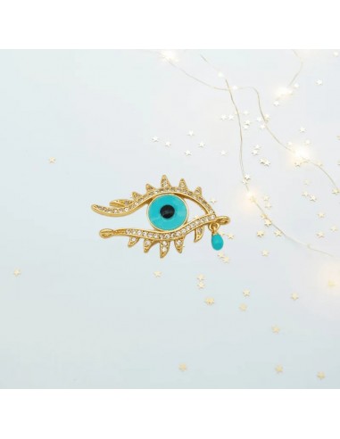 Briana Blue Evil Eye or Hamsa Charms le des métaux précieux