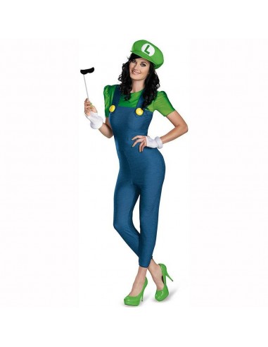 Déguisement adulte Luigi femme Mario Bros™ français