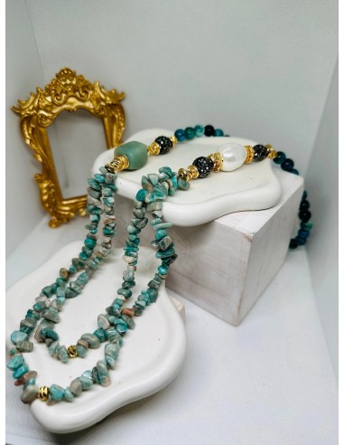 Joelle Turquoise Gemstones Long Necklace de votre