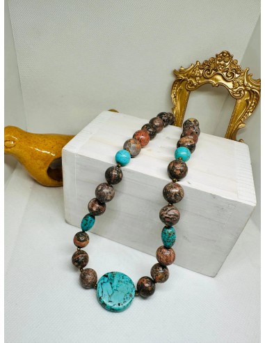 Daphne Turquoise and Agate Short Necklace de votre