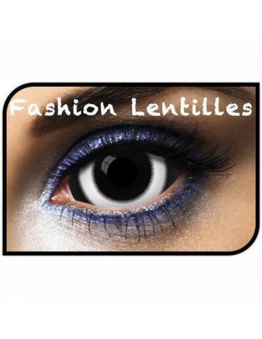 Lentilles de contact Sclera 22 mm White Circle - 1 an en linge